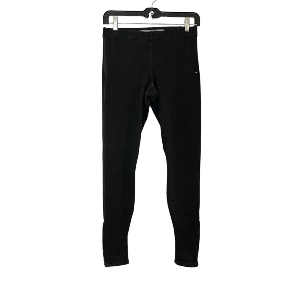 Anthropologie Joe's Jeans The Legging Pull On Skinny‎  Jeans Black Zipper Ankles